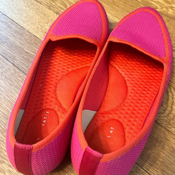 Kelly & Katie Pink and Orange Knit Flats - Picture 3 of 5